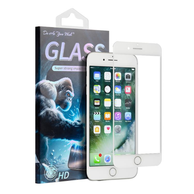 Película de vidrio templado HD serigrafiada con la frase "Haz lo que quieras", For iPhone SE 2022 / SE 2020 / 8 / 7, For iPhone 8 Plus / 7 Plus