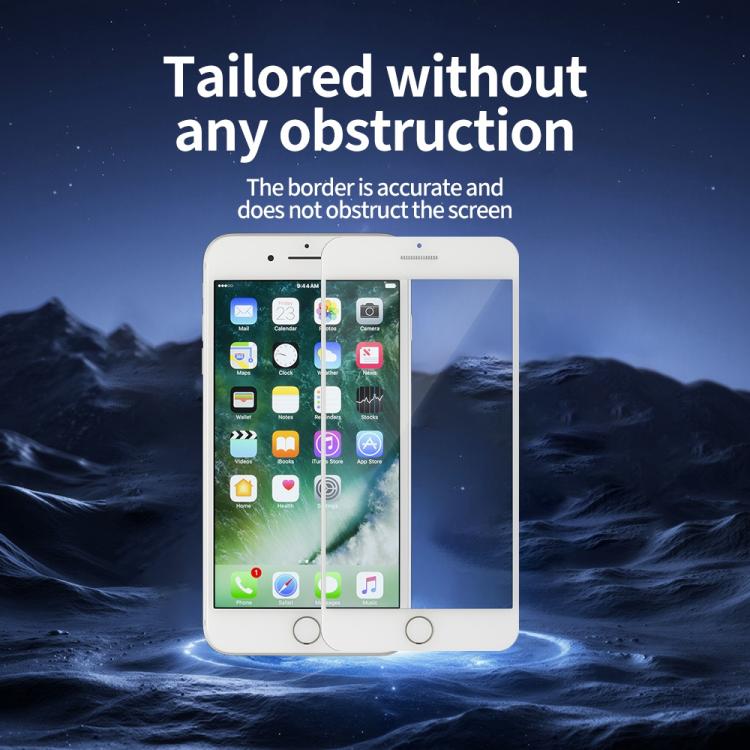Película de vidrio templado HD serigrafiada con la frase "Haz lo que quieras", For iPhone SE 2022 / SE 2020 / 8 / 7, For iPhone 8 Plus / 7 Plus