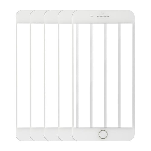 5 unidades / Paquete de láminas de vidrio templado HD serigrafiadas con el lema "Haz lo que quieras", For iPhone SE 2022 / SE 2020 / 8 / 7, For iPhone 8 Plus / 7 Plus