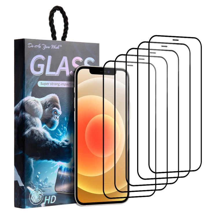 5 unidades / Paquete de láminas de vidrio templado HD serigrafiadas con el lema "Haz lo que quieras", For iPhone 17e / 16e, For iPhone 17 Pro Max, For iPhone 17 Pro, For iPhone 17, For iPhone Air, For iPhone 16 Pro Max, For iPhone 16 Pro               ...