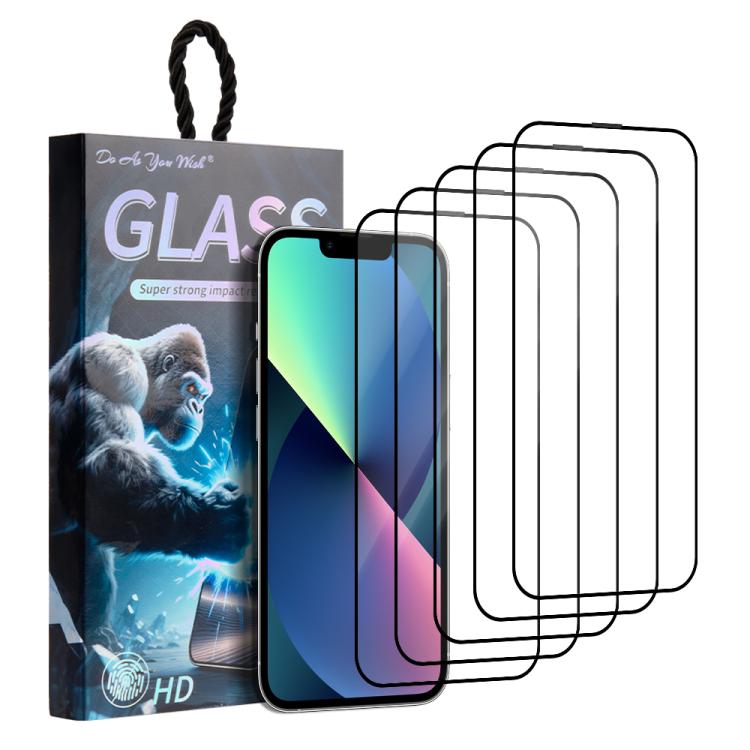5 unidades / Paquete de láminas de vidrio templado HD serigrafiadas con el lema "Haz lo que quieras", For iPhone 17e / 16e, For iPhone 17 Pro Max, For iPhone 17 Pro, For iPhone 17, For iPhone Air, For iPhone 16 Pro Max, For iPhone 16 Pro               ...