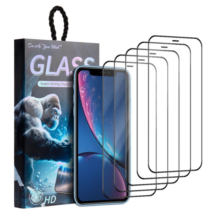 5 unidades / Paquete de láminas de vidrio templado HD serigrafiadas con el lema "Haz lo que quieras", For iPhone 17e / 16e, For iPhone 17 Pro Max, For iPhone 17 Pro, For iPhone 17, For iPhone Air, For iPhone 16 Pro Max, For iPhone 16 Pro               ...