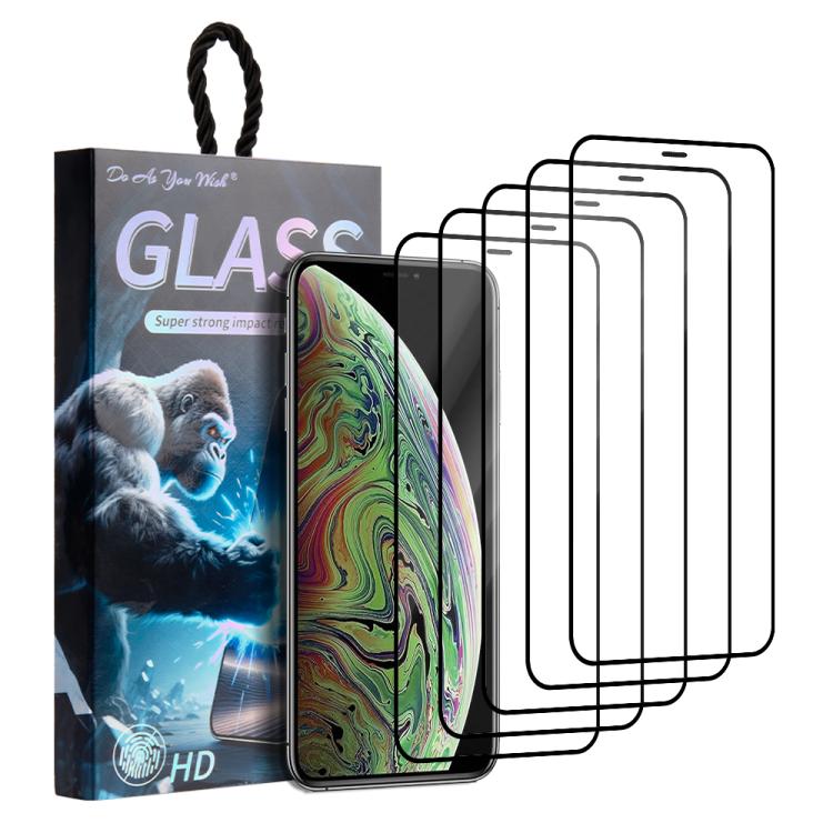 5 unidades / Paquete de láminas de vidrio templado HD serigrafiadas con el lema "Haz lo que quieras", For iPhone 17e / 16e, For iPhone 17 Pro Max, For iPhone 17 Pro, For iPhone 17, For iPhone Air, For iPhone 16 Pro Max, For iPhone 16 Pro               ...
