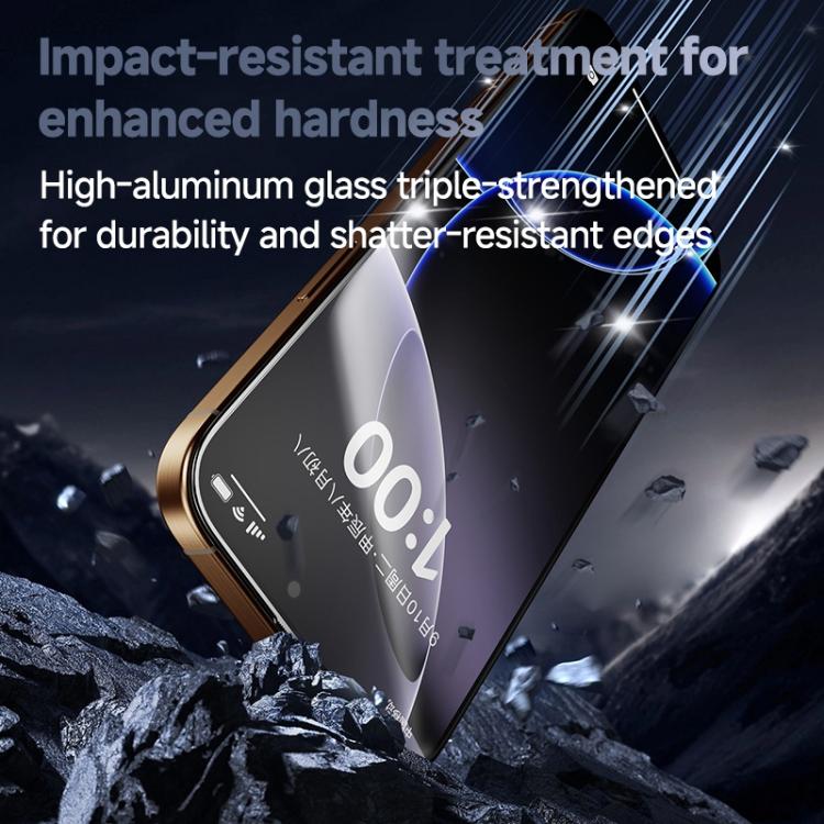 2 unidades/paquete de láminas de vidrio templado HD REMAX termocurables 3D con adhesivo completo, For iPhone 16 Pro Max, For iPhone 16 Pro