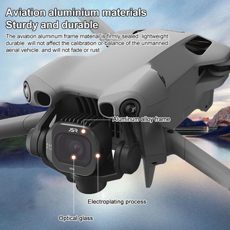 Filtro para lente de cámara de dron DJI Mini 5 Pro JSR KB Series, MCUV, CPL, ND8, ND16, ND32, ND64, ND128, ND256, STAR, NIGHT, Black Mist 1/4, 3 in 1 UV ND8/16, 3 in 1 ND8/32/128, 4 in 1 CPL ND8-32, 4 in 1 ND8-64, 6 in 1 ND8-64 UV CPL, 8 in 1 Mixed Fil...