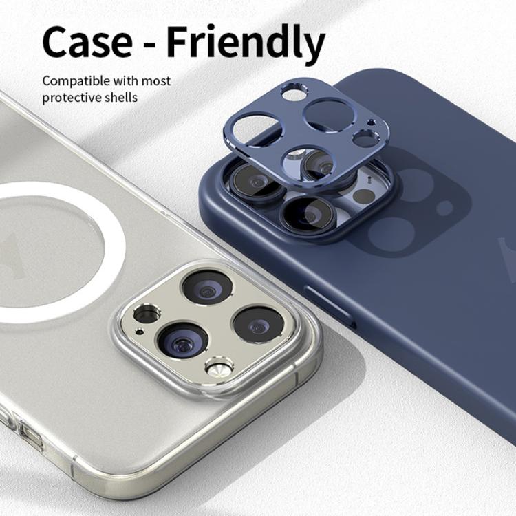 Protector de lente de cámara hueco de aleación de titanio XDcase, For iPhone 15 Pro / 15 Pro Max