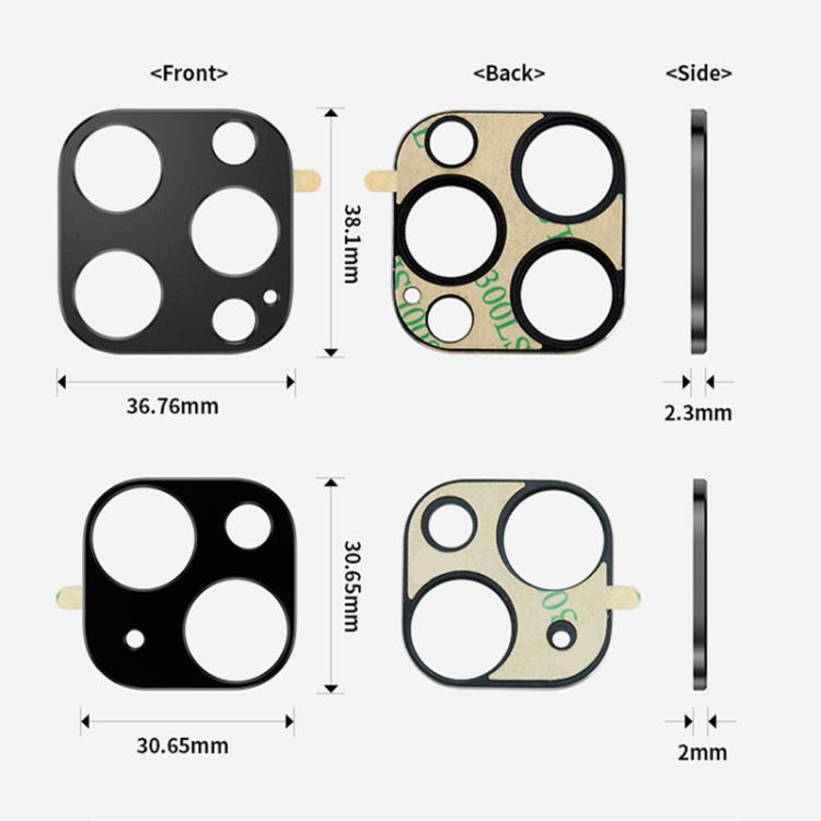 Protector de lente de cámara hueco de aleación de titanio XDcase, For iPhone 14 Pro / 14 Pro Max