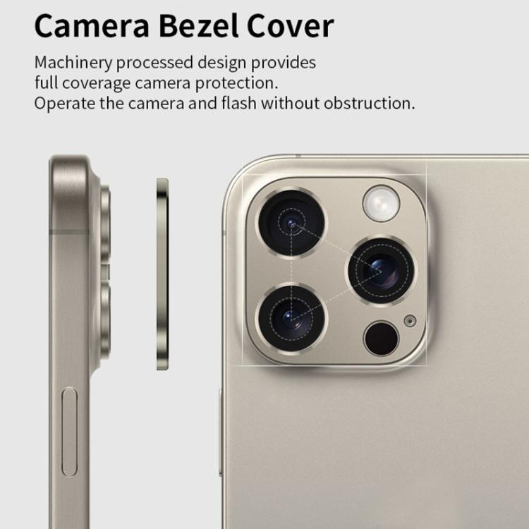 Protector de lente de cámara hueco de aleación de titanio XDcase, For iPhone 13 Pro / 13 Pro Max