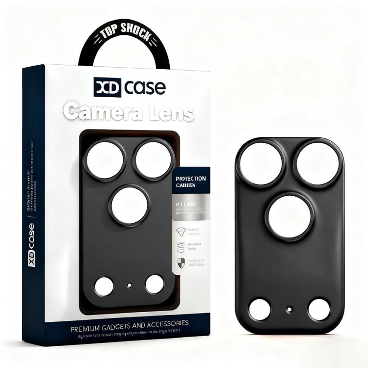 Protector de lente de cámara hueco de aleación de titanio XDcase, For iPhone 17 Pro Max, For iPhone 17 Pro