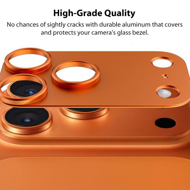 Protector de lente de cámara hueco de aleación de titanio XDcase, For iPhone 17 Pro Max, For iPhone 17 Pro