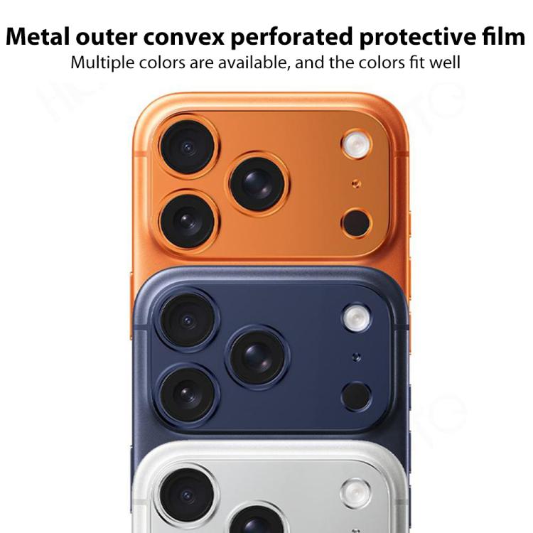 Protector de lente de cámara hueco de aleación de titanio XDcase, For iPhone 17 Pro Max, For iPhone 17 Pro