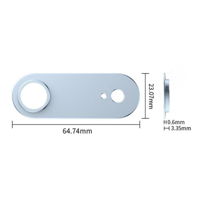 Protector de lente de cámara hueco de aleación de titanio XDcase, For iPhone Air