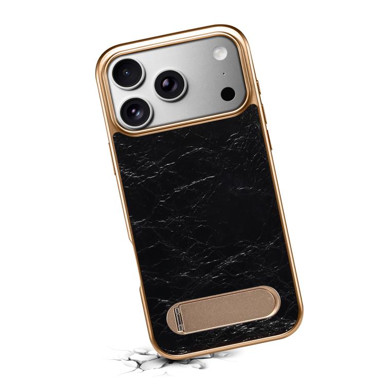 Funda para teléfono Denior A25 MagSafe de cuero genuino con soporte, For iPhone 17 Pro Max, For iPhone 17 Pro