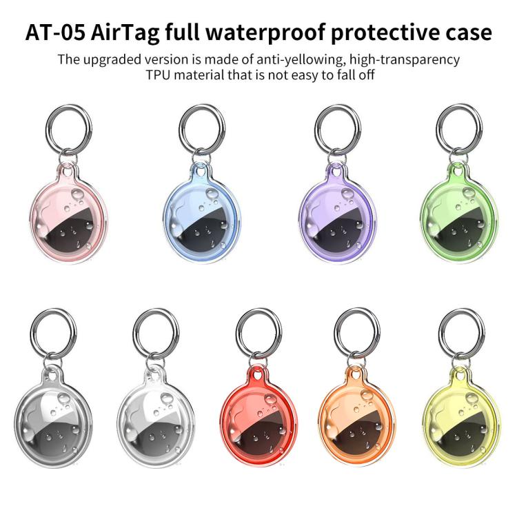Funda protectora impermeable de TPU de cobertura total xDfind, For AirTag 2nd Gen / AirTag 1st Gen
