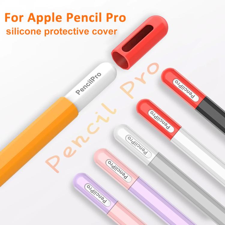 Funda protectora de silicona con contraste para lápiz óptico de XDcase, For Apple Pencil Pro / 2, For Apple Pencil Pro / 2 / 1, For Apple Pencil USB-C / 3
