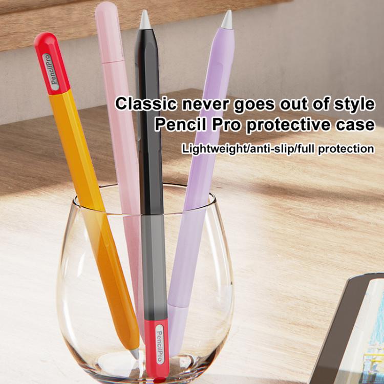 Funda protectora de silicona con contraste para lápiz óptico de XDcase, For Apple Pencil Pro / 2, For Apple Pencil Pro / 2 / 1, For Apple Pencil USB-C / 3