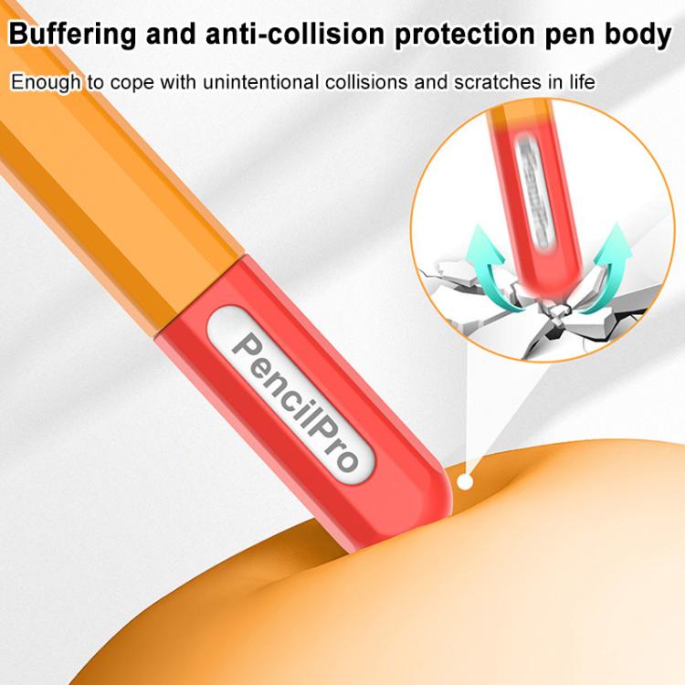 Funda protectora de silicona con contraste para lápiz óptico de XDcase, For Apple Pencil Pro / 2, For Apple Pencil Pro / 2 / 1, For Apple Pencil USB-C / 3