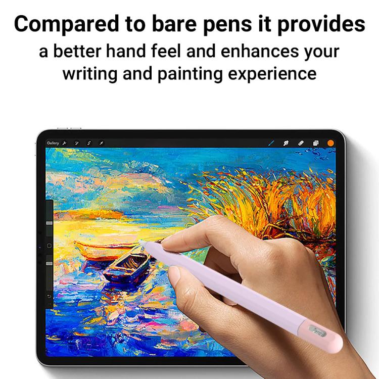 Funda protectora de silicona con contraste para lápiz óptico de XDcase, For Apple Pencil Pro / 2, For Apple Pencil Pro / 2 / 1, For Apple Pencil USB-C / 3