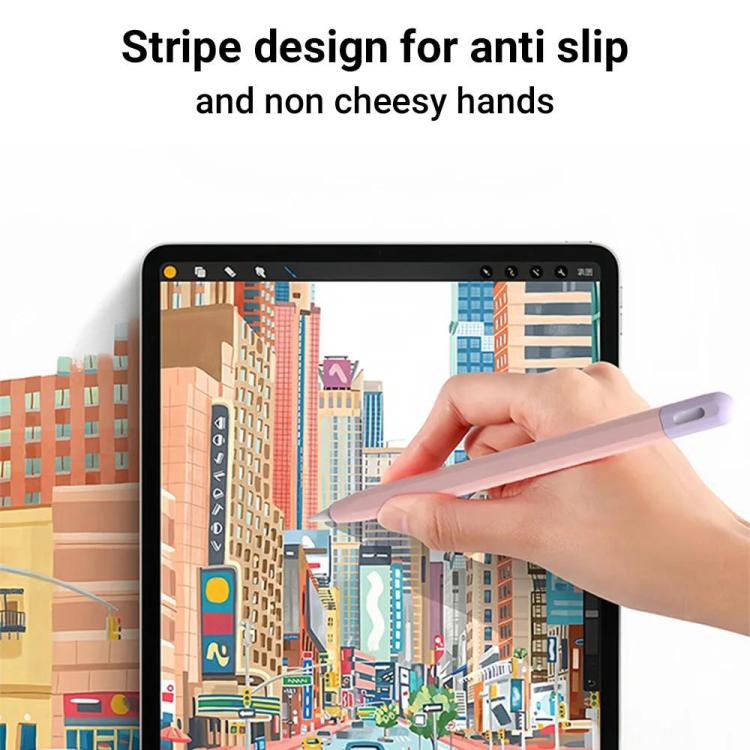 Funda protectora de silicona con contraste para lápiz óptico de XDcase, For Apple Pencil Pro / 2, For Apple Pencil Pro / 2 / 1, For Apple Pencil USB-C / 3
