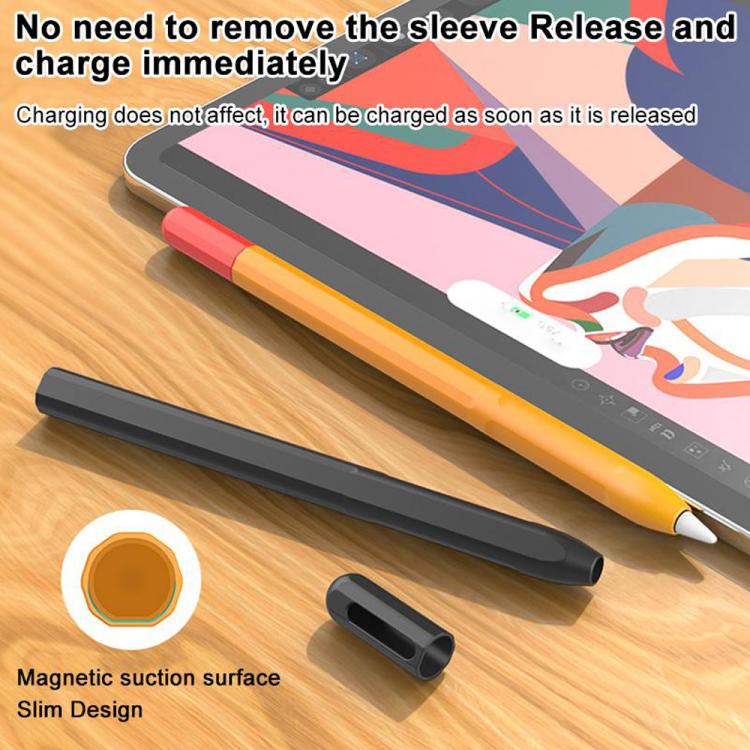 Funda protectora de silicona con contraste para lápiz óptico de XDcase, For Apple Pencil Pro / 2, For Apple Pencil Pro / 2 / 1, For Apple Pencil USB-C / 3