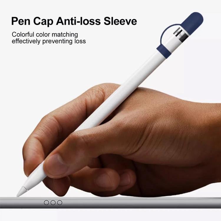 Juego de fundas protectoras de silicona antipérdida 4 en 1 de XDcase, For Apple Pencil 1