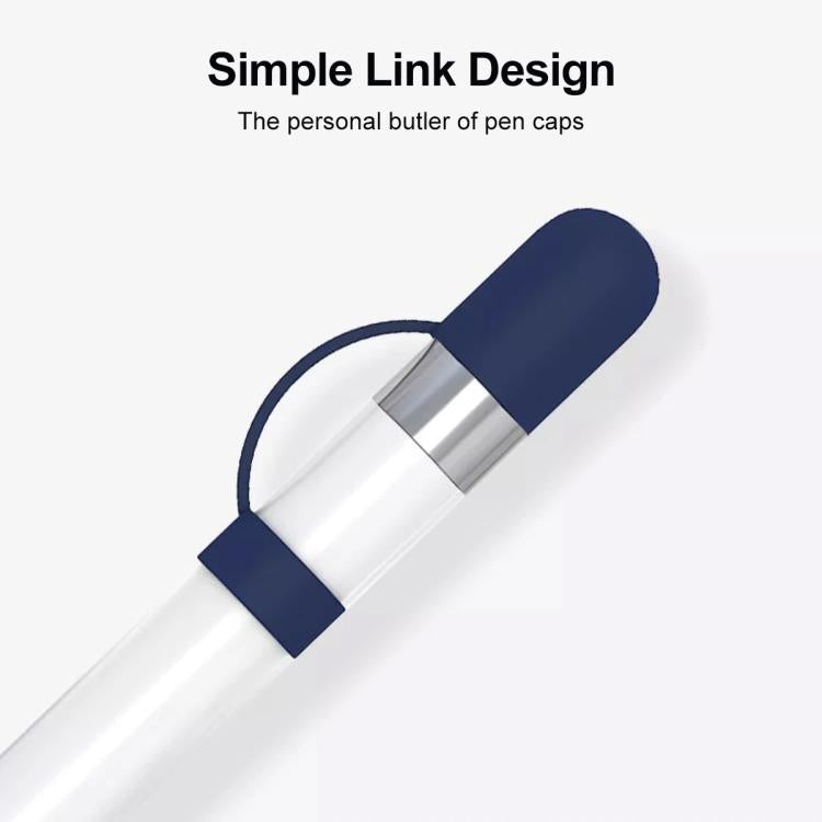 Juego de fundas protectoras de silicona antipérdida 4 en 1 de XDcase, For Apple Pencil 1