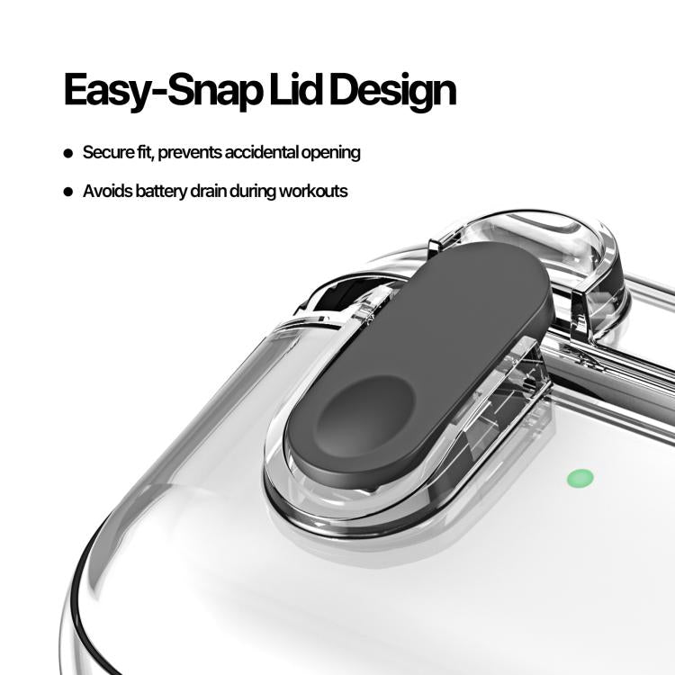 Estuche transparente dividido para auriculares DUX DUCIS serie PECL con gancho, For AirPods Pro 3