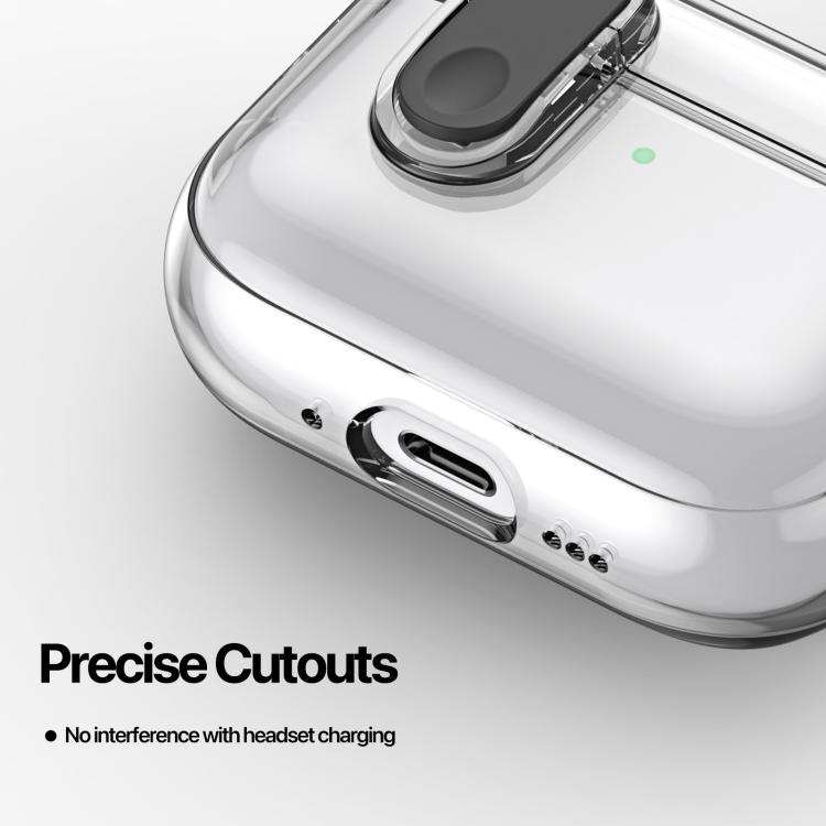 Estuche transparente dividido para auriculares DUX DUCIS serie PECL con gancho, For AirPods Pro 3
