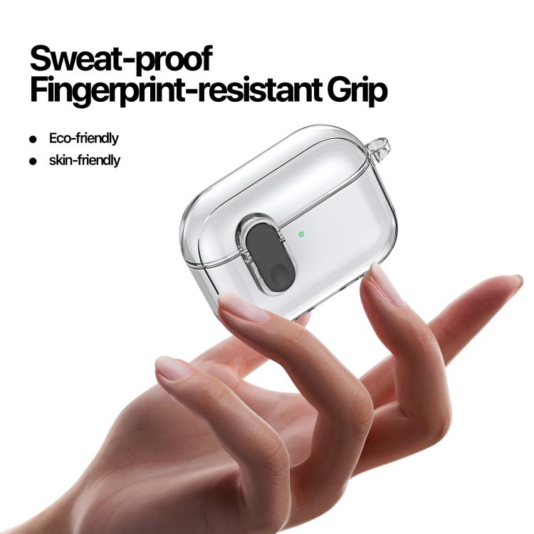 Estuche transparente dividido para auriculares DUX DUCIS serie PECL con gancho, For AirPods Pro 3