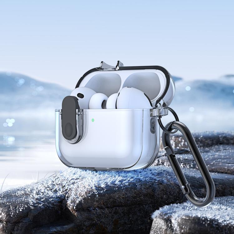Estuche transparente dividido para auriculares DUX DUCIS serie PECL con gancho, For AirPods Pro 3