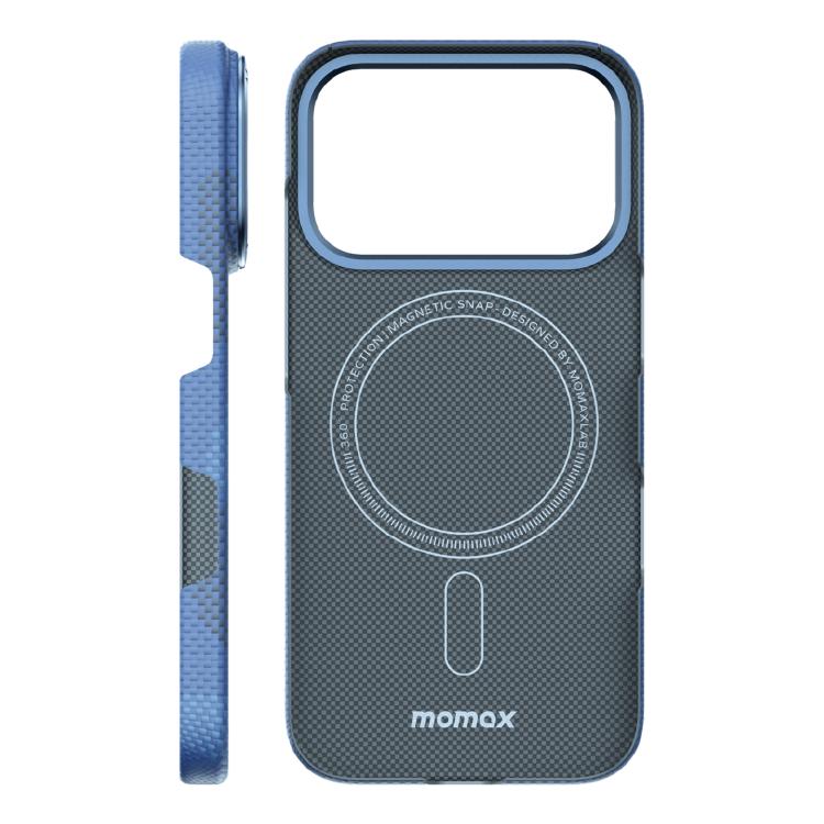 Funda para teléfono MOMAX ultradelgada de fibra de aramida MagSafe, For iPhone 17 Pro Max, For iPhone 17 Pro