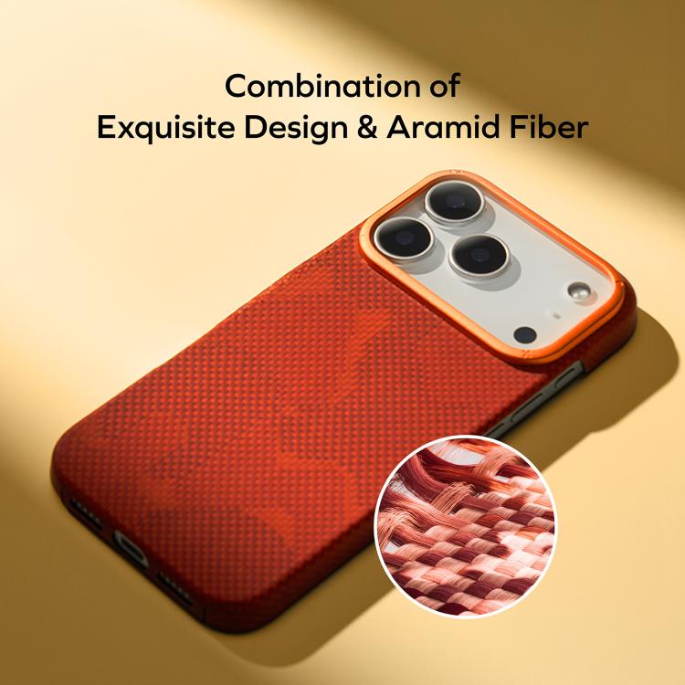 Funda para teléfono MOMAX ultradelgada de fibra de aramida MagSafe, For iPhone 17 Pro Max, For iPhone 17 Pro
