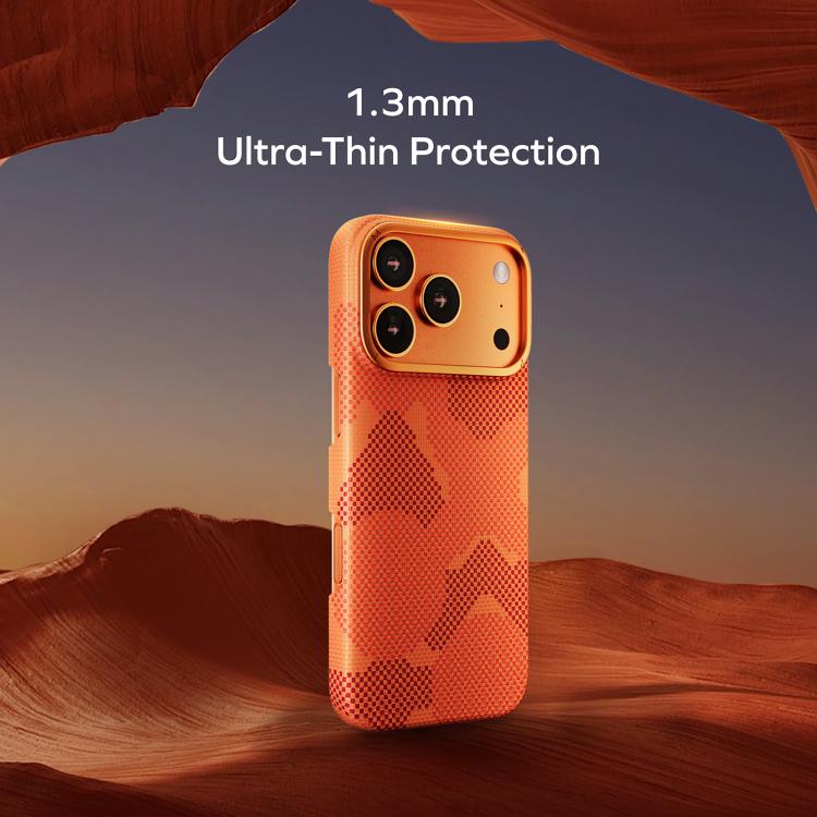 Funda para teléfono MOMAX ultradelgada de fibra de aramida MagSafe, For iPhone 17 Pro Max, For iPhone 17 Pro