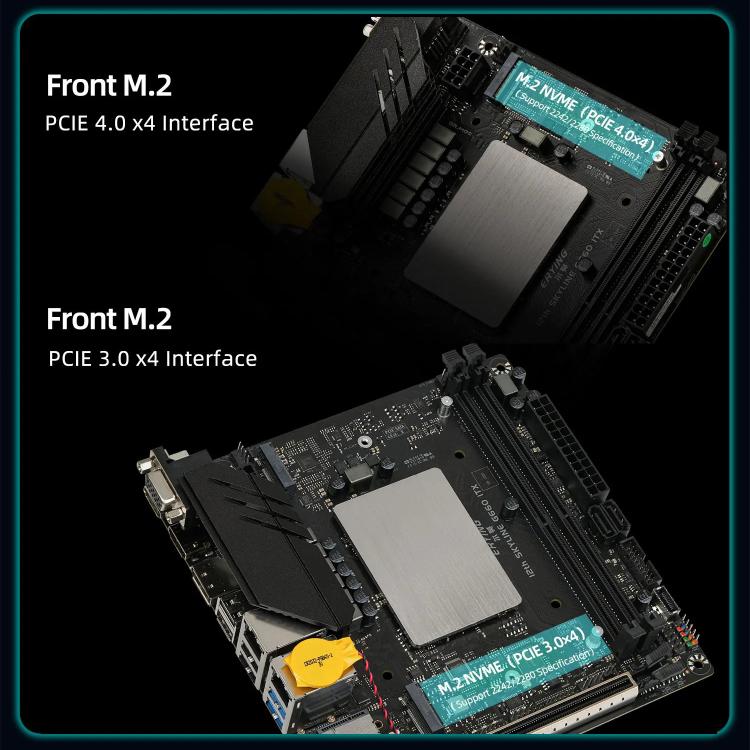 Placa base para ordenador de sobremesa ERYING ITX con procesador i5-12500H, i5-12500H