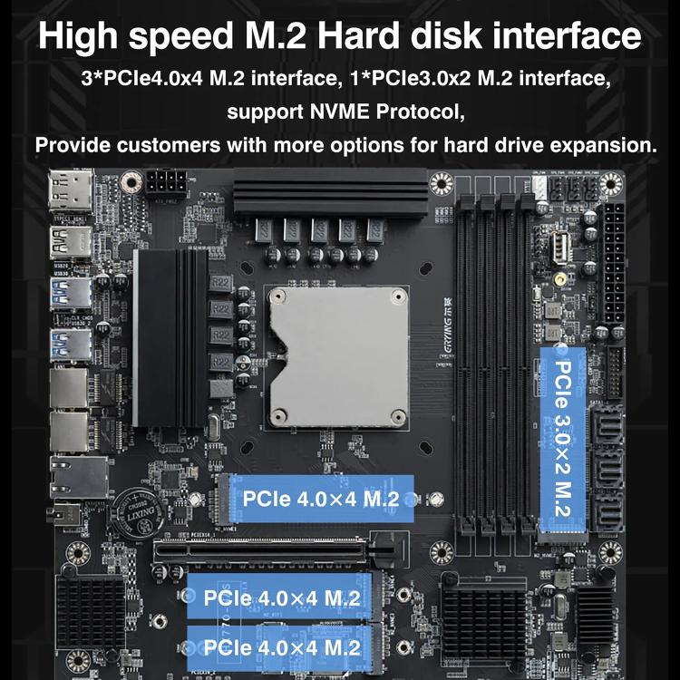 Placa base NAS ERYING HX770 con chipset i5-14500HX integrado., i5-14500HX