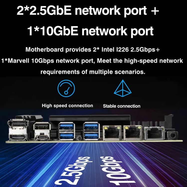 Placa base NAS ERYING HX770 con chipset i5-14500HX integrado., i5-14500HX