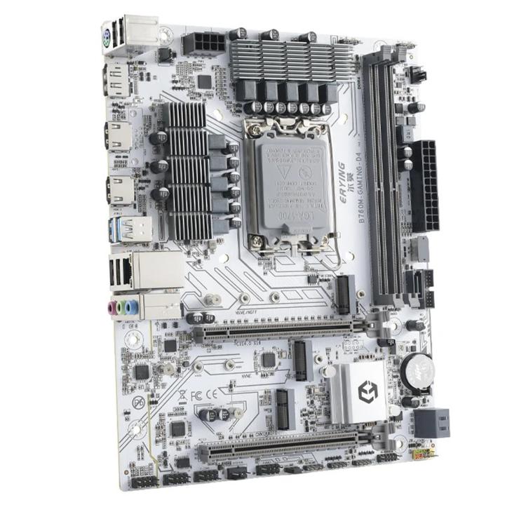Placa base para ordenador de sobremesa ERYING M-ATX B760M Gaming con memoria RAM DDR4 (para juegos, montaje propio), B760M