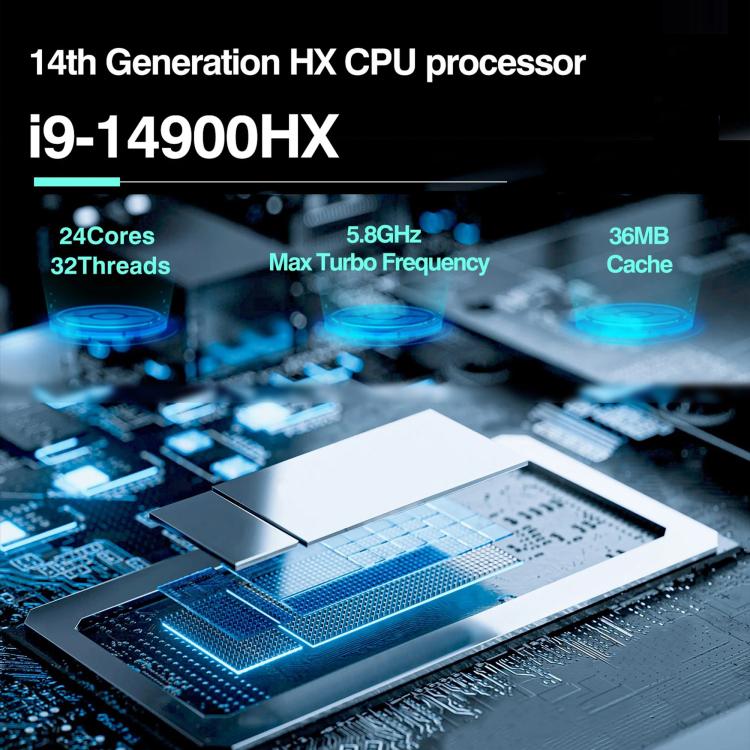 Placa base para ordenador de sobremesa ERYING ATX i9-14900HX con CPU integrada, i9-14900HX