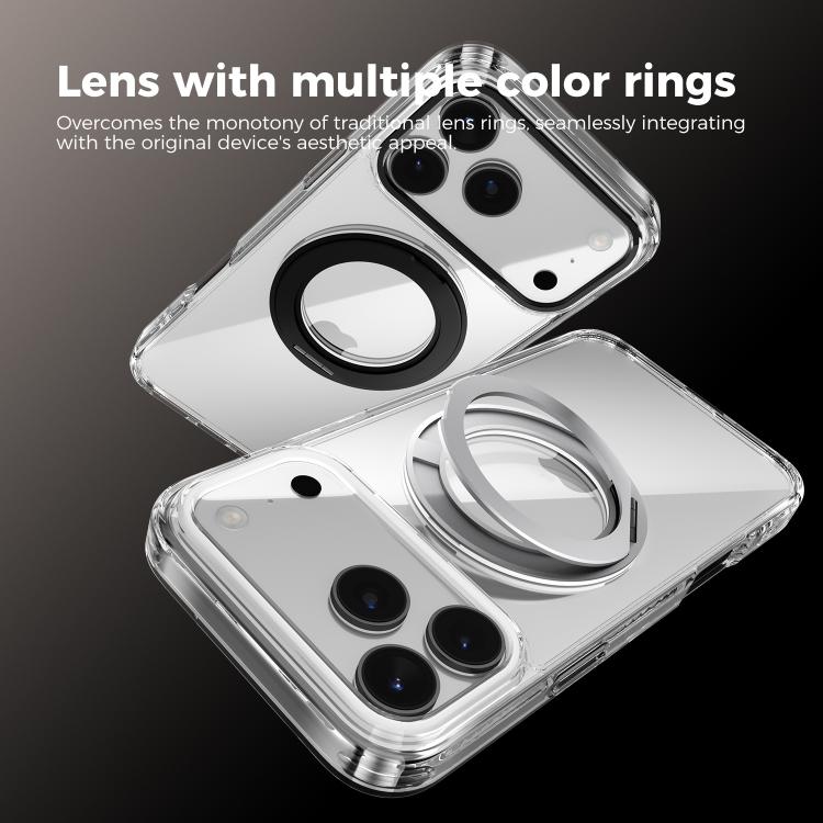 Funda transparente para teléfono ABEEL MagSafe Q-LUCK con soporte pivotante, For iPhone 13 Pro Max, For iPhone 13 Pro, For iPhone 13