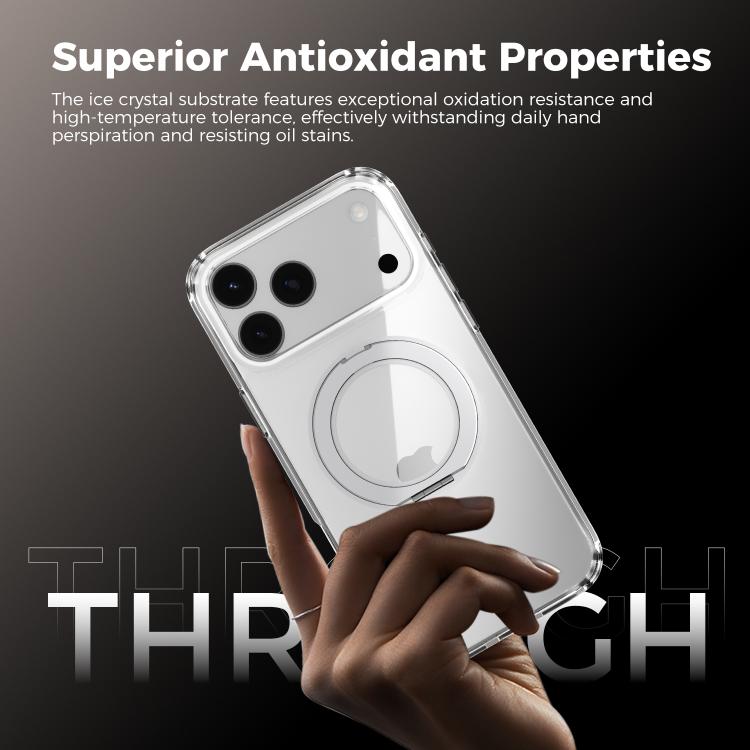 Funda transparente para teléfono ABEEL MagSafe Q-LUCK con soporte pivotante, For iPhone 13 Pro Max, For iPhone 13 Pro, For iPhone 13