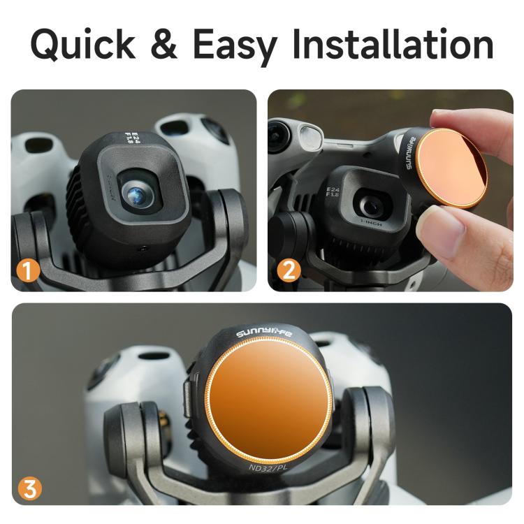 Para filtro de lente de cámara DJI Mini 5 Pro Sunnylife, CPL, MCUV, ND8, ND16, ND32, ND64, ND8PL, ND16PL, ND32PL, ND64PL, 3 in 1 Mixed Filter, 4 in 1 Mixed Filter, 4 in 1 ND, 4 in 1 NDPL, 6 in 1 Mixed Filter