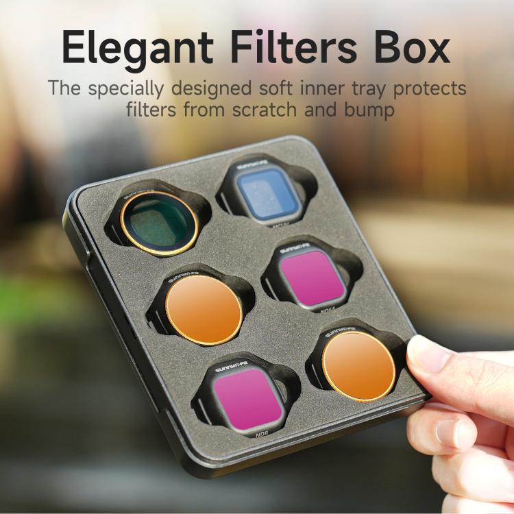 Para filtro de lente de cámara DJI Mini 5 Pro Sunnylife, CPL, MCUV, ND8, ND16, ND32, ND64, ND8PL, ND16PL, ND32PL, ND64PL, 3 in 1 Mixed Filter, 4 in 1 Mixed Filter, 4 in 1 ND, 4 in 1 NDPL, 6 in 1 Mixed Filter