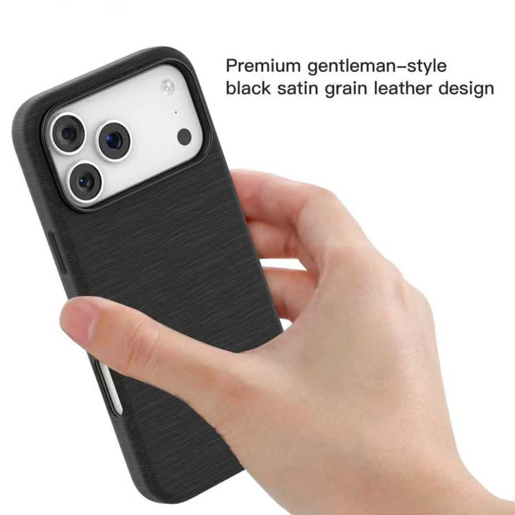 Funda para teléfono MagSafe de piel con textura satinada de la serie Mutural Rhyme, For iPhone 17 Pro Max, For iPhone 17 Pro