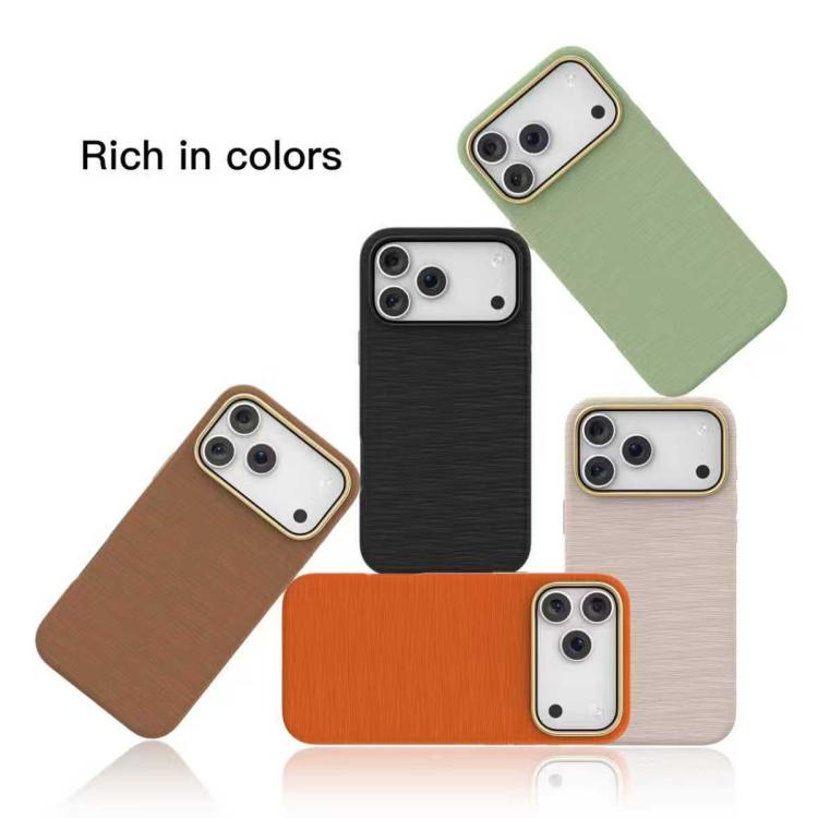 Funda para teléfono MagSafe de piel con textura satinada de la serie Mutural Rhyme, For iPhone 17 Pro Max, For iPhone 17 Pro