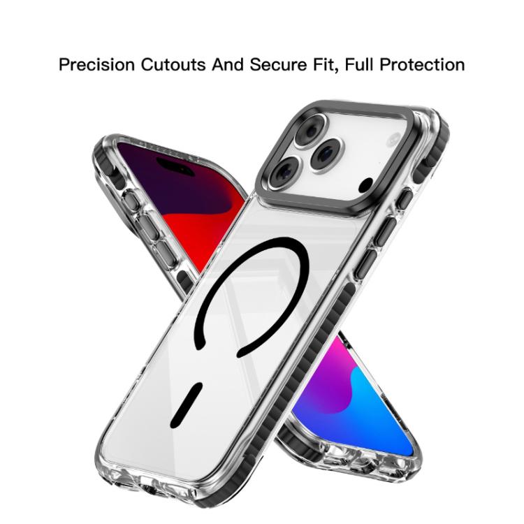 Funda magnética para teléfono Mutural Transparent Color Series PC+TPU MagSafe, For iPhone 17 Pro Max, For iPhone 17 Pro