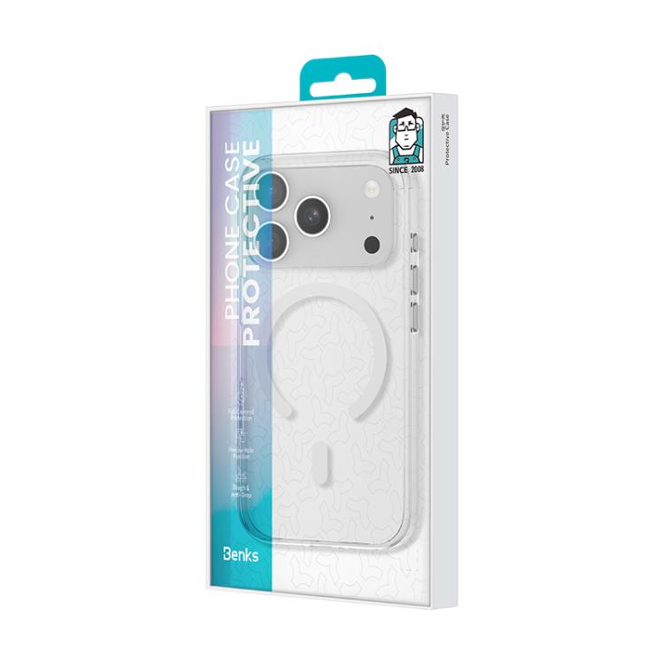 Funda magnética para teléfono Benks Ice Crystal Clear MagSafe, For iPhone 17 Pro Max, For iPhone 17 Pro