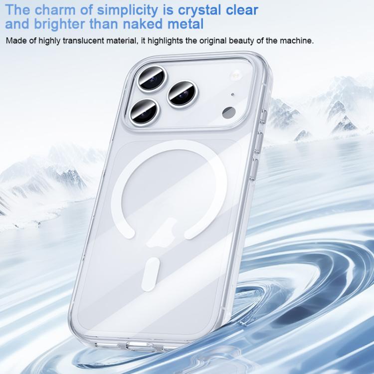 Funda magnética para teléfono Benks Ice Crystal Clear MagSafe, For iPhone 17 Pro Max, For iPhone 17 Pro