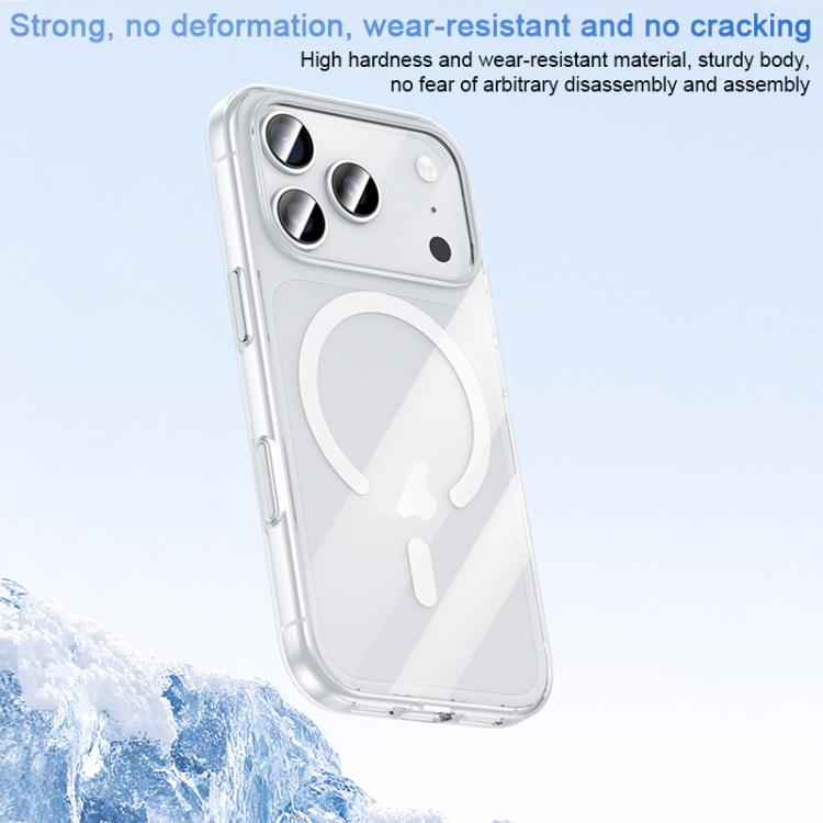 Funda magnética para teléfono Benks Ice Crystal Clear MagSafe, For iPhone 17 Pro Max, For iPhone 17 Pro