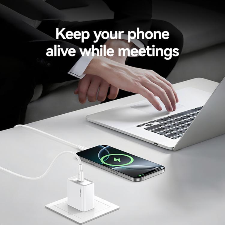 Cargador rápido de un solo puerto USB-C/Tipo-C USAMS CC325 T69 PD de 20 W, CC325