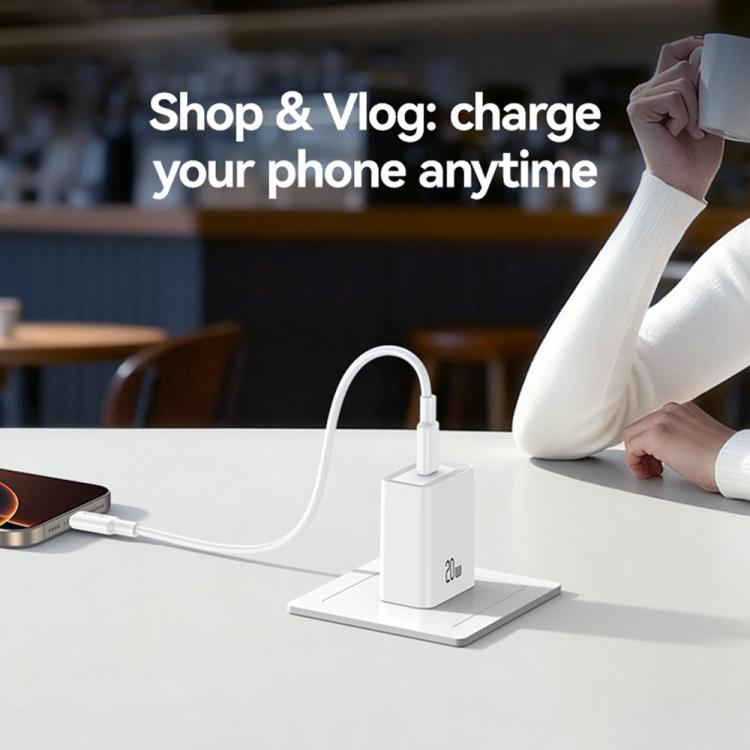 Cargador rápido de un solo puerto USB-C/Tipo-C USAMS CC325 T69 PD de 20 W, CC325